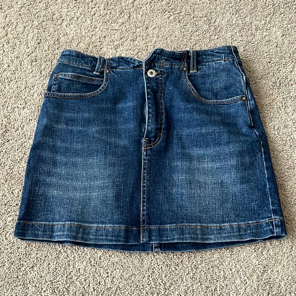 Free people jean skirt